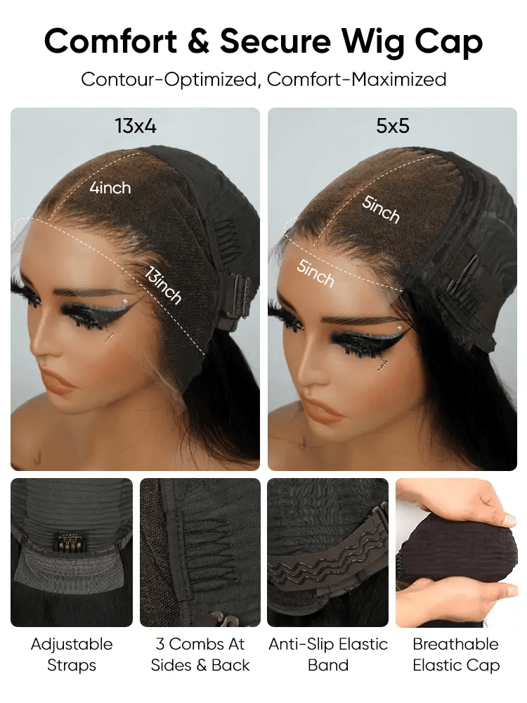 NIiki Hair Free Parting Honey Blonde Silk Straight Lace Wigs (50012)
