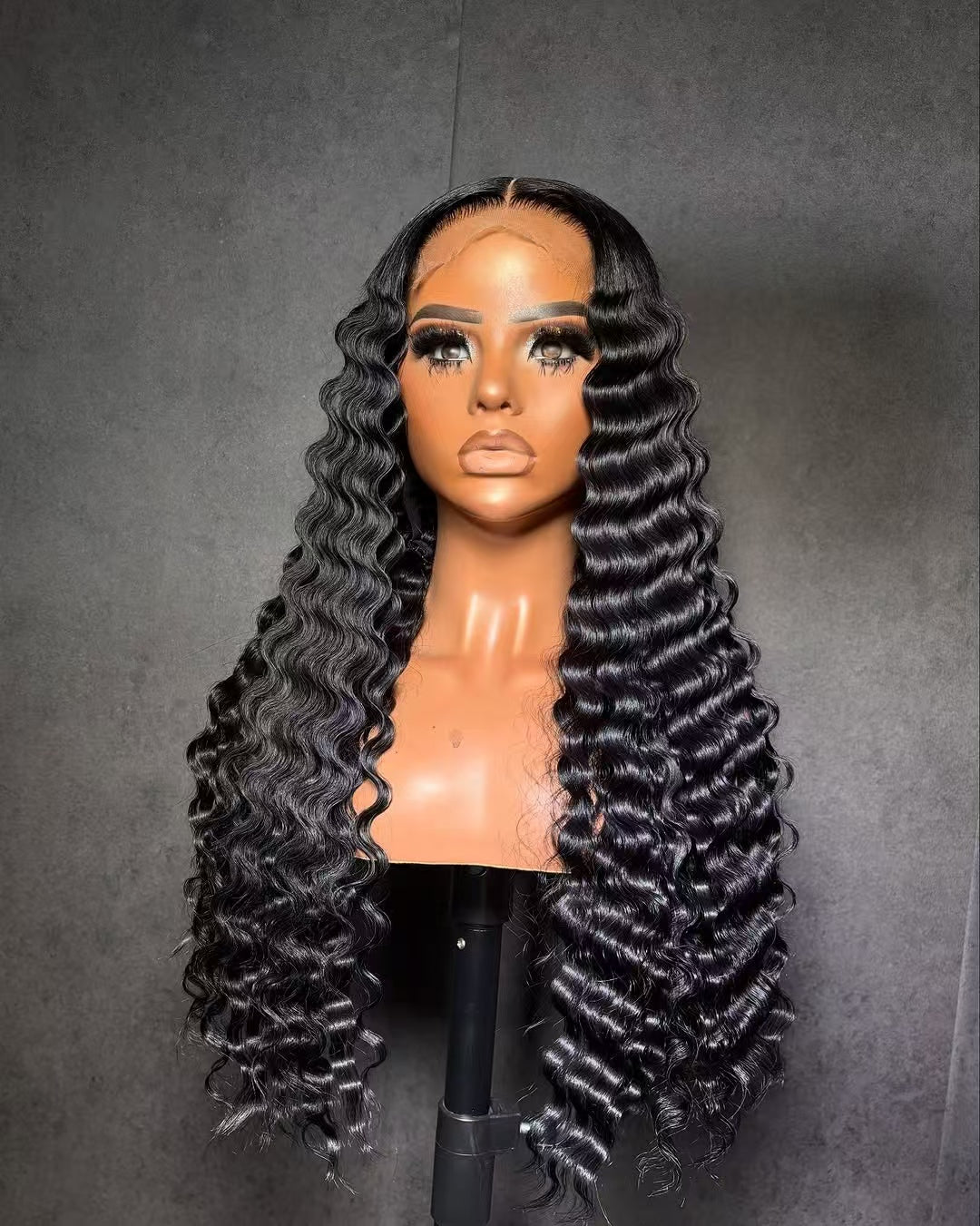 Niki Hair Glueless Deep Wave Pre Plucked Lace Frontal Wigs(10014)