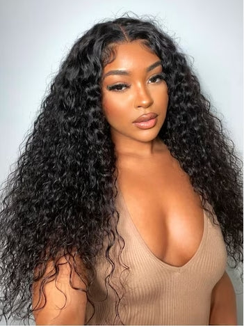 Niki Hair Glueless Middle Part Pre Plucked Lace  Frontal Wigs(ID:10011）