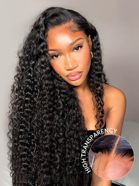Niki Hair Middle Parting Glueless Fashion Curly Pre Plucked HD Lace Wigs（ID：30024）