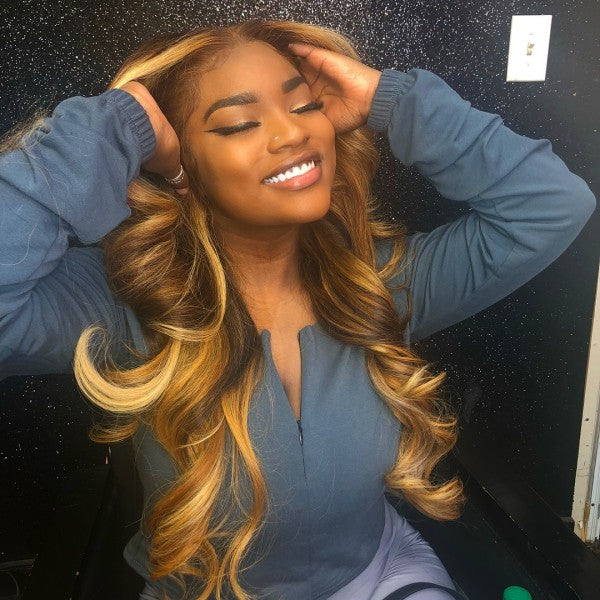 Niki Hair Glueless Fashion Wavy Pre Plucked HD Lace Wigs（ID：30020)