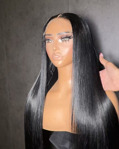 Niki Hair Glueless Silky Straight Pre Plucked Lace  Frontal Wigs（10019)