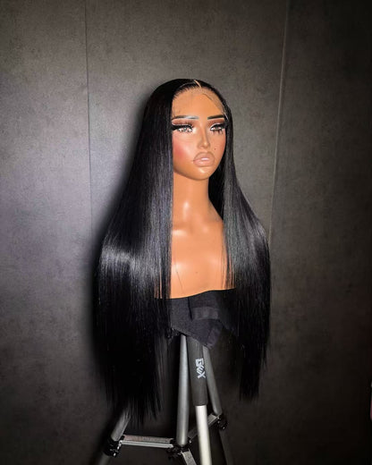 Niki Hair Glueless Silky Straight Pre Plucked Lace  Frontal Wigs（10019)