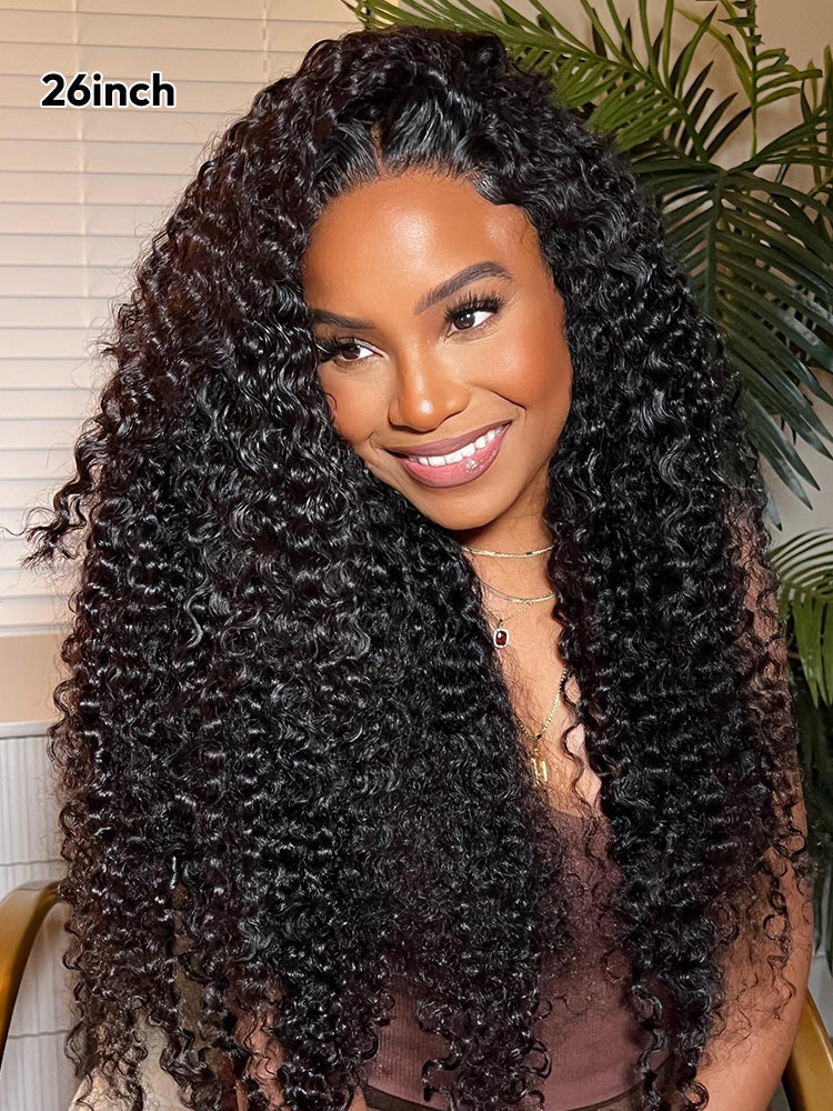 Niki Hair Middle Parting Glueless Fashion Curly Pre Plucked HD Lace Wigs（ID：30024）