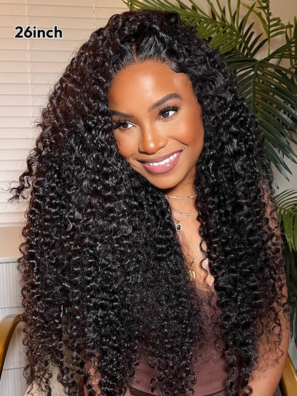 Niki Hair Middle Parting Glueless Fashion Curly Pre Plucked HD Lace Wigs（ID：30024）