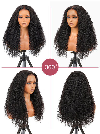 Niki Hair Middle Parting Glueless Fashion Curly Pre Plucked HD Lace Wigs（ID：30024）