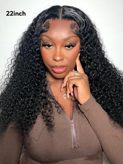 Niki Hair Middle Parting Glueless Fashion Curly Pre Plucked HD Lace Wigs（ID：30024）
