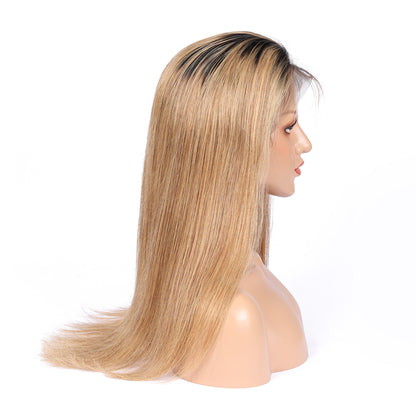 Niki Hair Glueless Silky Straight Pre Plucked Lace  Frontal Wigs(ID:10010)