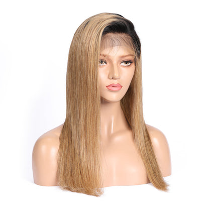 Niki Hair Glueless Silky Straight Pre Plucked Lace  Frontal Wigs(ID:10010)