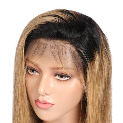 Niki Hair Glueless Silky Straight Pre Plucked Lace  Frontal Wigs(ID:10010)