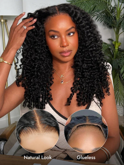 Niki Hair Burmese Curly Glueless Pre Plucked HD Lace Wigs（ID：30022)