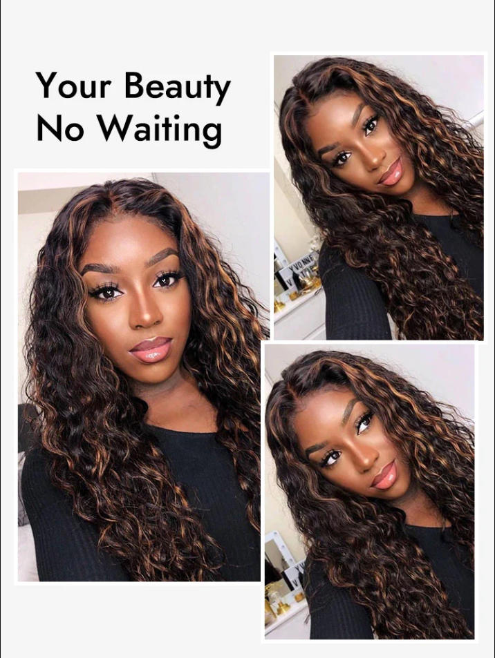 Niki Hair #2/30 Water Wave Ombre Lace Wigs （ID：30023）