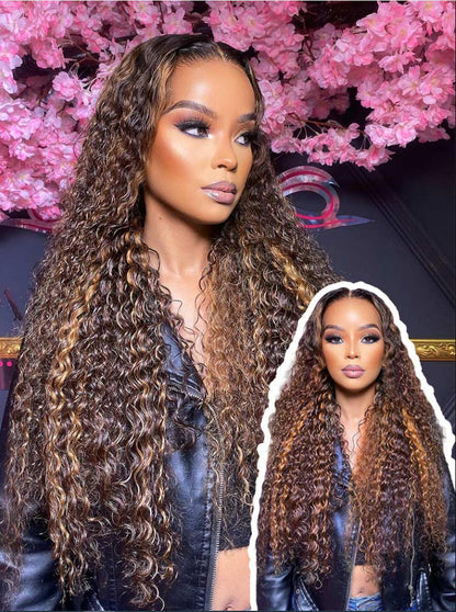 Niki Hair #2/30 Water Wave Ombre Lace Wigs （ID：30023）