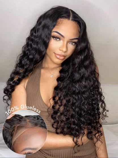 Niki Hair Glueless Loose Deep Wave Hairstyles HD Lace Wigs（ID：30025）