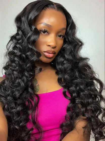 Niki Hair Glueless Loose Deep Wave Hairstyles HD Lace Wigs（ID：30025）