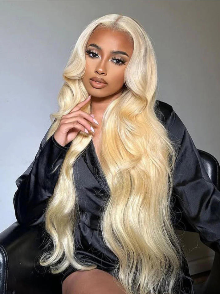 Niki Hair Free Parting Body Wave Blonde Lace Wigs (50018）