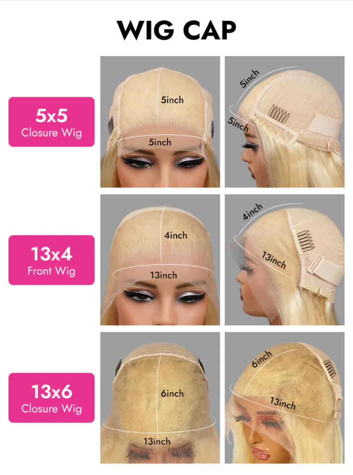 Niki Hair Free Parting Body Wave Blonde Lace Wigs (50018）